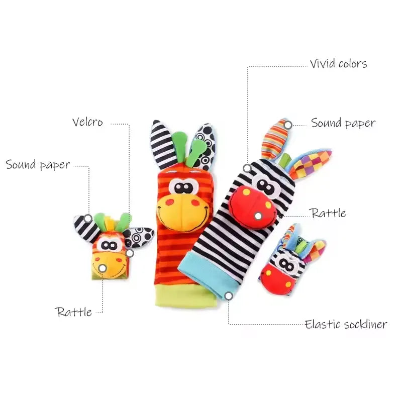 Baby Sensory Socks and Wrist Rattles