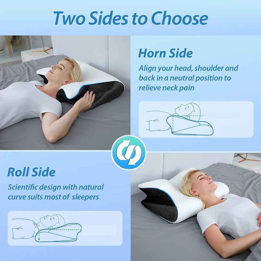 Ergonomic Relief Pillow with Free Case